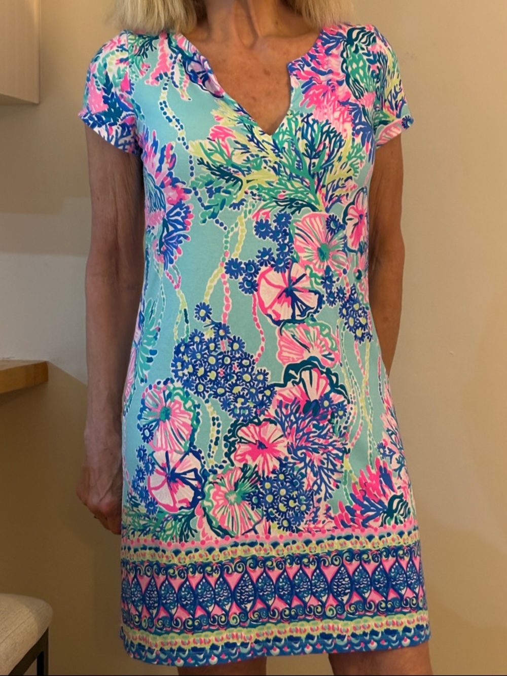 Lilly Pulitzer Pastel Floral Print Dress — Mint, Pink & Lavender